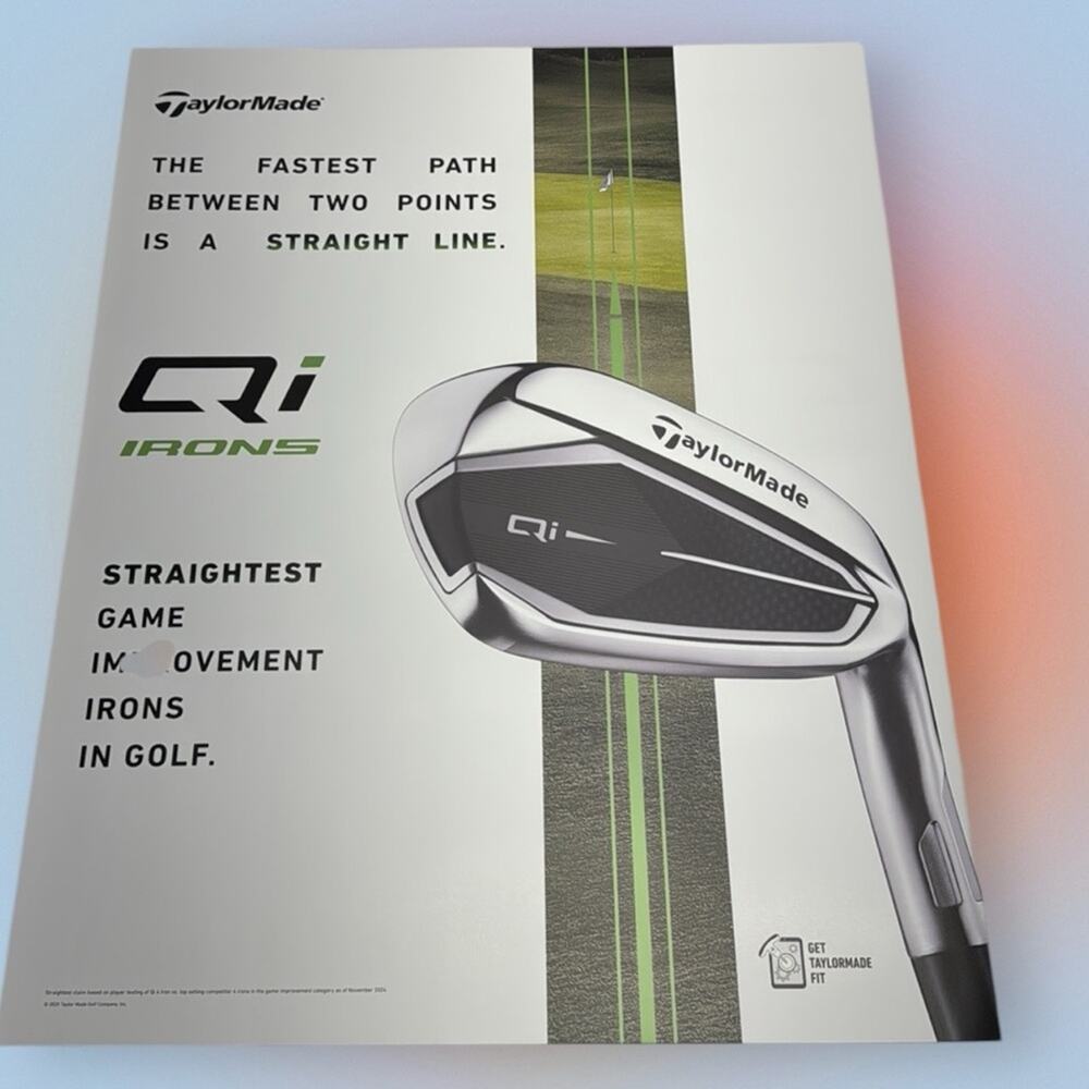 TaylorMade Qi Irons Promotional Poster